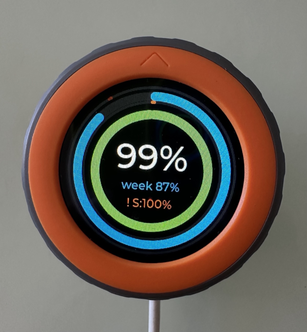 The dial, reconnected by the fixed helper